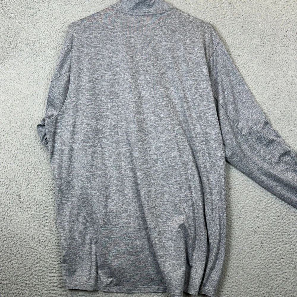 Nike Running Shirt Mens XL Dri-FIT Grey Salt Pepper Quarter Zip Pullover Stretch